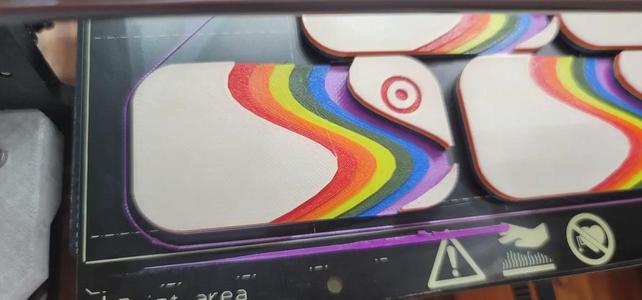 Rainbow Target Name tags   
