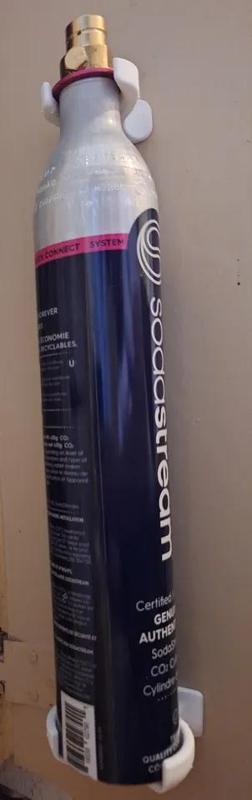 Soda streamer cylinder wall mount   