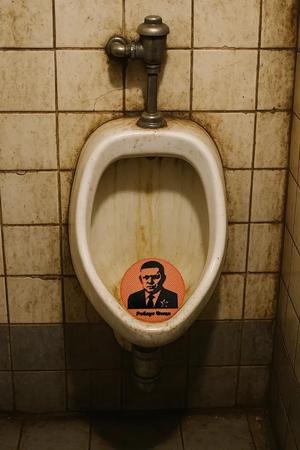 Sítko do pisoára. Urinal splach screen.   