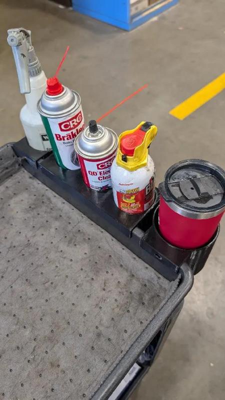 Trio Aerosol Can Holder (Work Cart) 69.5mm   