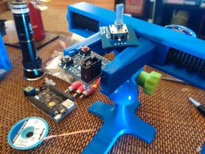 PCB Vise - Drive Screw with Flat Sides   