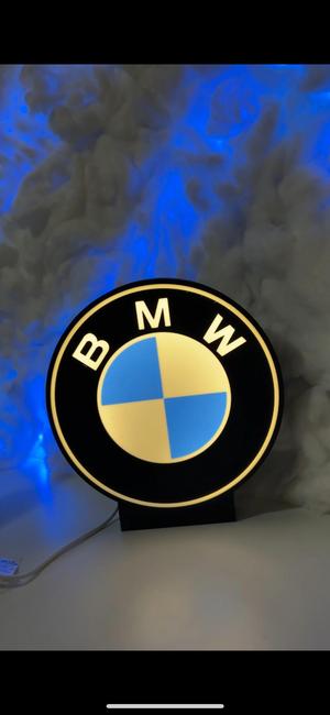 BMW logo led lightbox lamp
