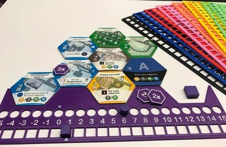 Suburbia Board Game Bits   