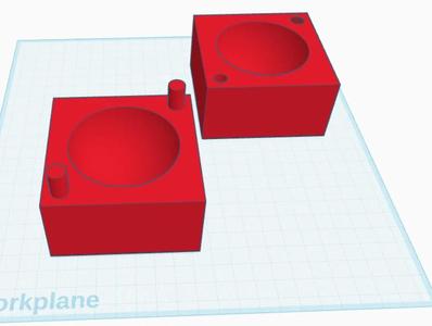 Snow ball maker / inter locking food and water bowls   