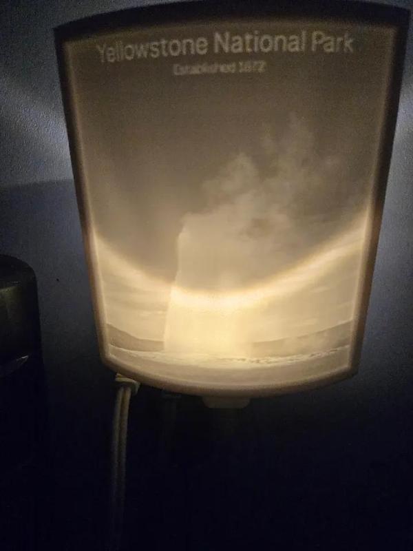 Old Faithful Nightlight Lithophane   