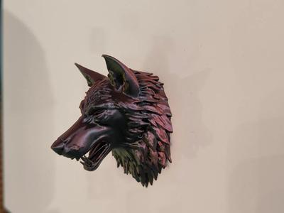 Wolf Head Wall Decor   