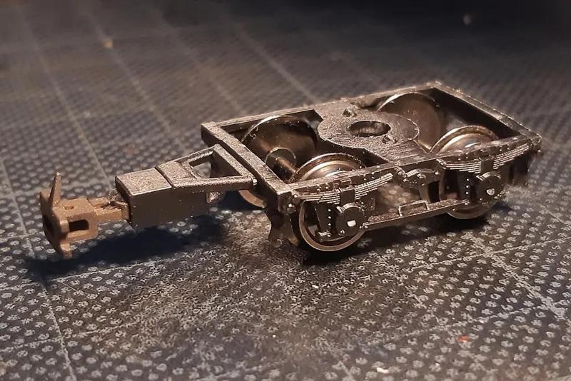 H0m - Drehgestell und Boden für "Eisfelder Wagen" DR 900-522   