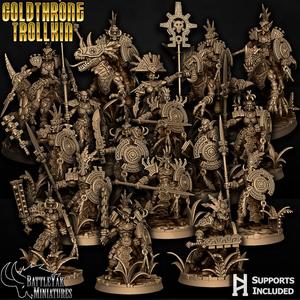 Goldthrone Trollkin Character Pack