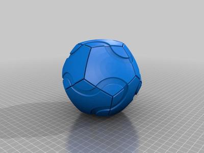 Magnetic dodecahedron puzzle