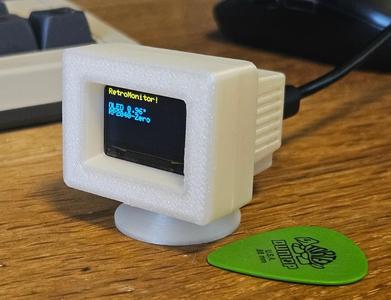RetroMonitor for 0.96" OLED and ESP32-S3-Zero or RP2040-Zero   