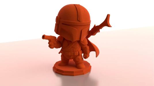 Cute Mandalorian Figurine   