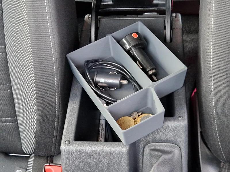 center console storage box organizer skoda octavia   