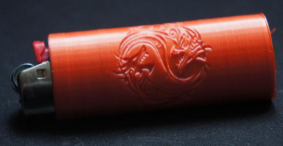 BIC lighter holder dragon