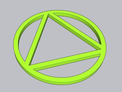 Triangle inside circle