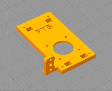Folgertech FT-5 front x axis carriage plate- Pancake motor, BlTouch, Titan and E3d V^
