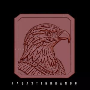 3D Eagle Head Basrelife STL