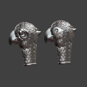 Parrot umbrella handle