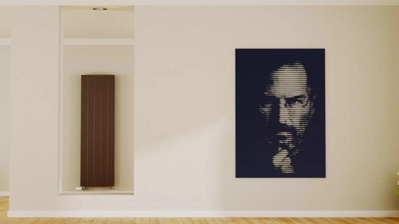 Halftone wall sticker Steve Jobs