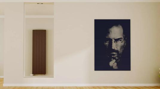 Halftone wall sticker Steve Jobs