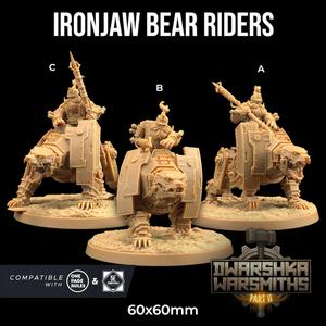 Ironjaw Bear Riders  | PRESUPPORTED | Dwarshka Warsmiths Pt. 2