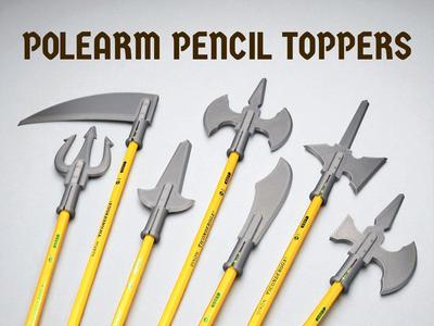Polearm Pencil Toppers