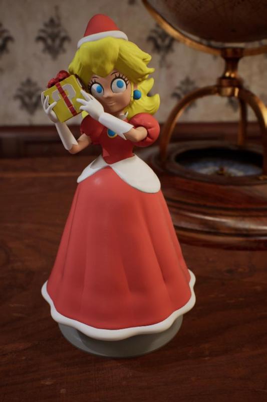 Super Mario PEACH Christmas Tabletop Figurine