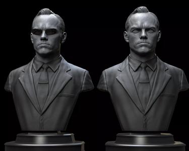Hugo Weaving - Agent Smith Bust