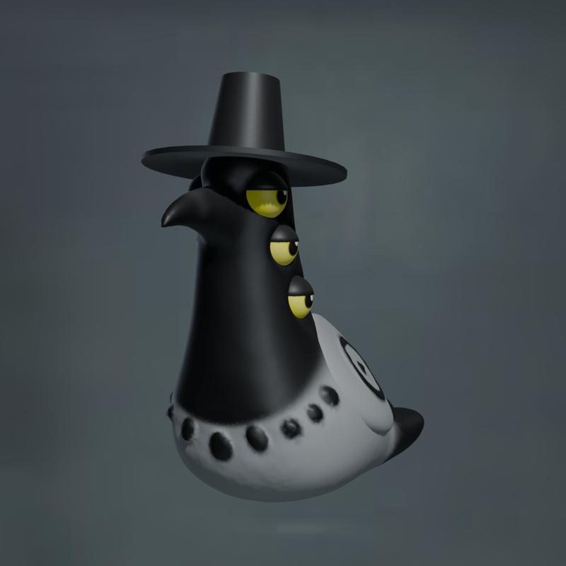 Sussy - kpop demons hunter bird- fanart- the hat raider