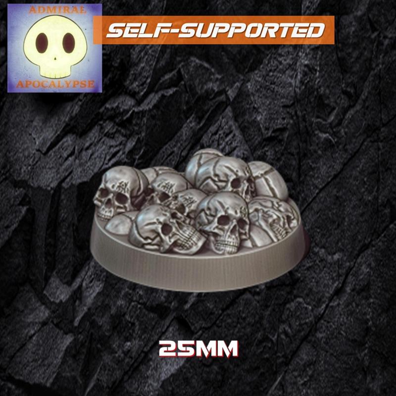 Skull Pile Base (25mm round)