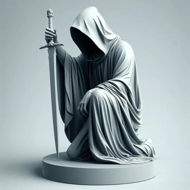 Headless Cloaked Figure  The Silent Guardian