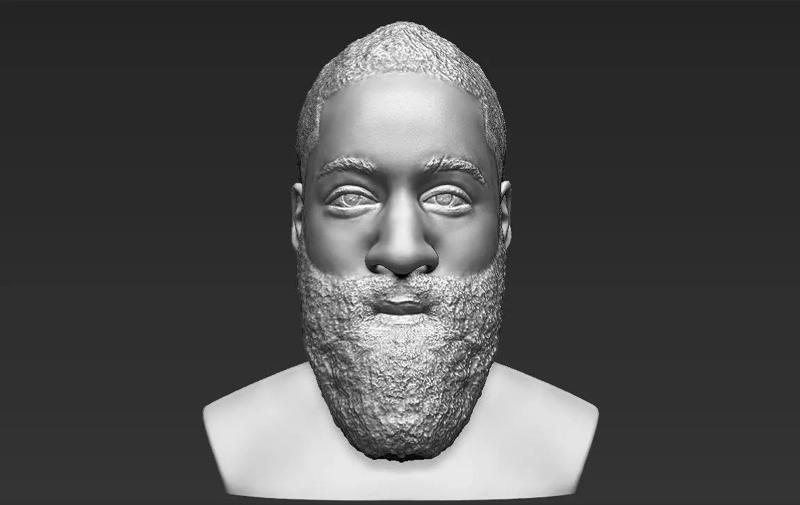 James Harden bust 3D printing ready stl obj formats