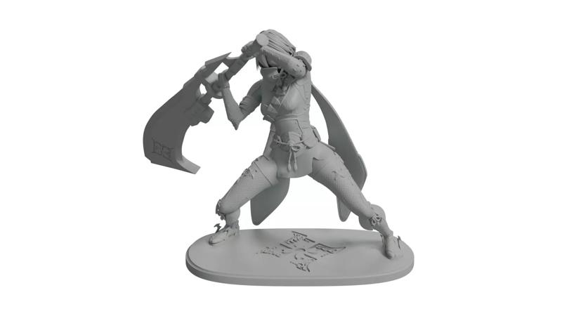 Nier Automata X Monster Hunter Rise mashup 3D print statue