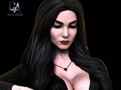 Morticia Addams 3D Print