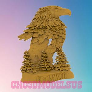 Mountain Eagle 3D MODEL STL FILE FOR CNC ROUTER LASER