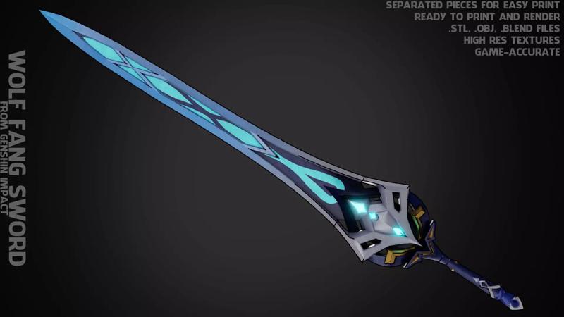 Genshin Impact Wolf Fang for Cosplay