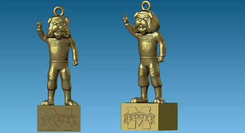 NCAA - Hanging Figurine Mississippi State University - 3D