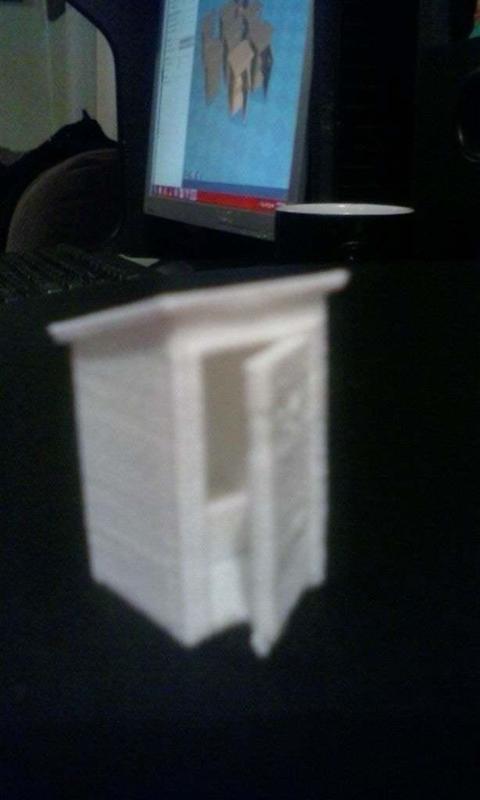 HO scale outhouse