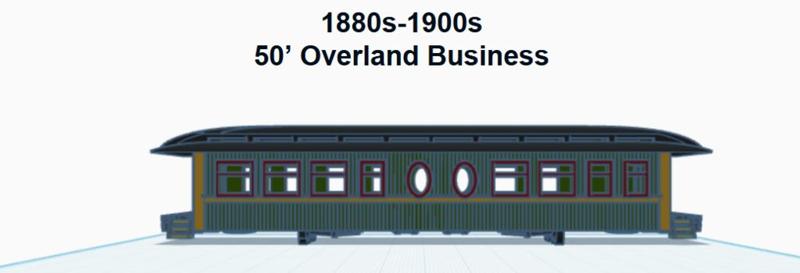 50' Overland Business Car (HO SCALE)