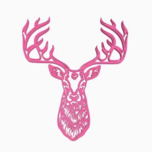 Deer head wall art