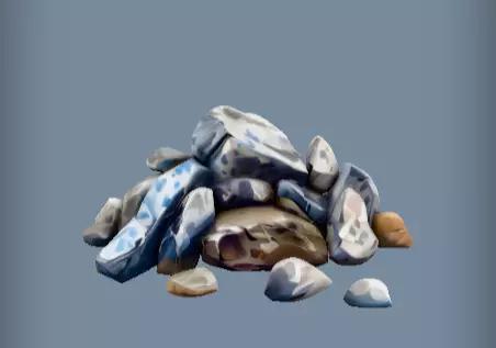 3d model Pile of various rocks
