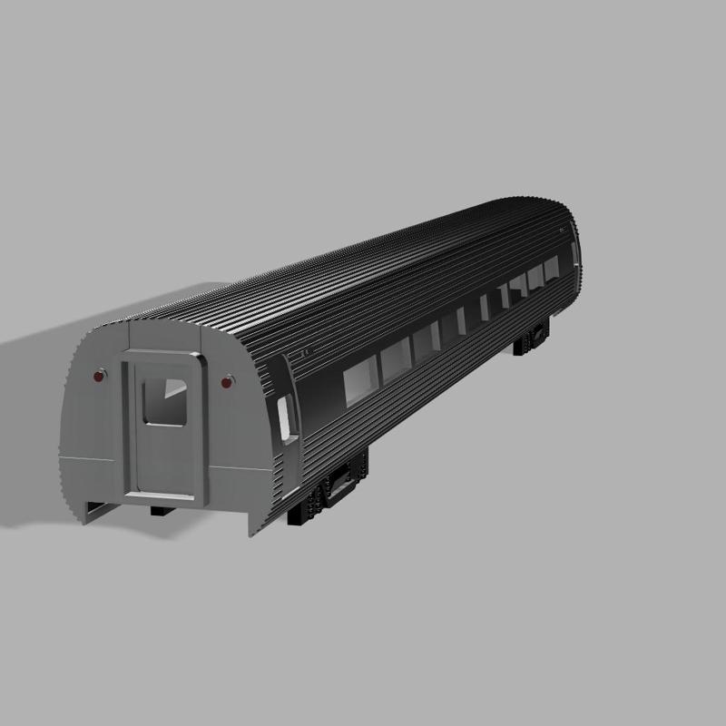 Amtrak Amfleet car for h0 scale