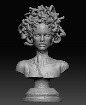 Medusa bust