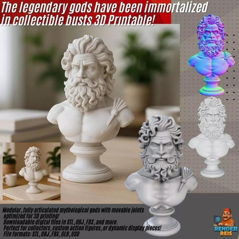 Mythological Hero Bust