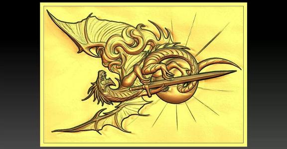 1 Dragon CNC Relief Model