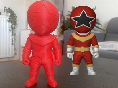 Red Zeo Ranger Chibi style