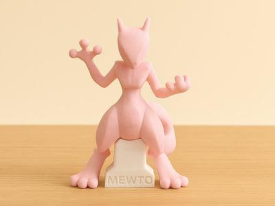 Mewtwo Pokémon Figure with Stand scalable