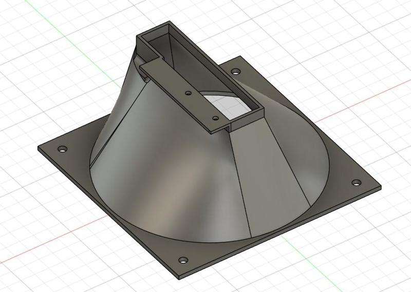 NVIDIA CMP 170HX AIR FUNNEL FOR COOLER 140MM
