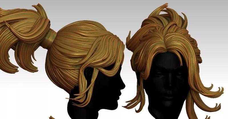 3D Hairstyles for girl V51