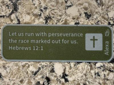 Running Bible Verse Bookmark
