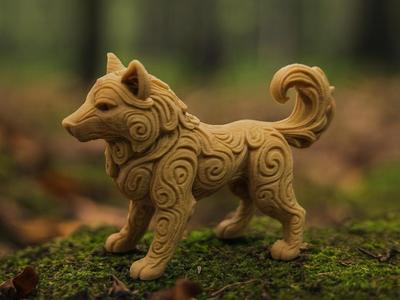 Mystical Windline Wolf
